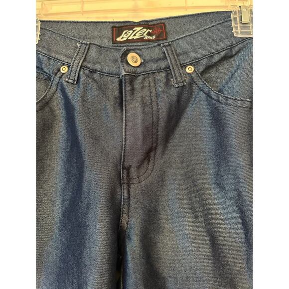 Y2K Lazer Jeans Women’s Size 5 Dark Wash Bootcut Denim 90s Streetwear Vibes - Picture 3 of 6